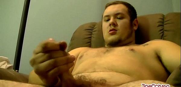  Chubby Bubba likes to jerk his tiny cock when he is alone